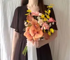 ♡特別価格♡アンティークピンク×テラコッタ♡アーティフィシャルフラワーブーケ