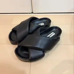 ほぼ新品裏張り済み Jil Sander ジルサンダー クロスストラップ