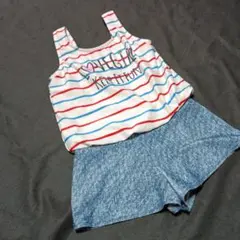 女の子用ストライプ水着 サイズ150