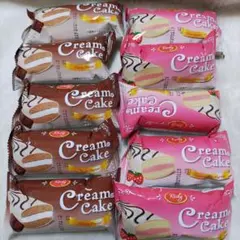 クリームケーキ計10個　（ストロベリー 5個・チョコ5個）のサムネイル