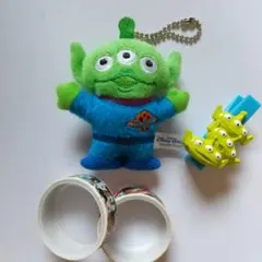 ディズニー　トイストーリー　キーホルダー　マスキングテープ　クリップ　4点セット