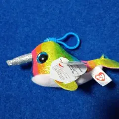 Ty Beanie Boos 　イッカク　クジラ　ぬいぐるみ キーホルダーのサムネイル