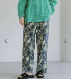 【niko and】ボタニカルジャガードパンツ FREEサイズ