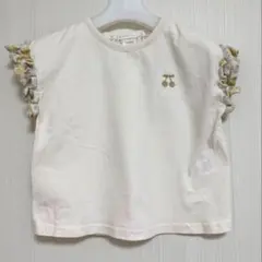 futafuta さくらんぼ刺繍 フリル　カットソー　シャツ 100のサムネイル
