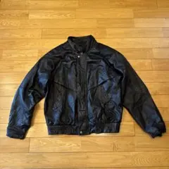 90s MEMBERS ONLY レザージャケット ブラック L