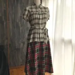 global work 新品未使用 ロングスカート ブラウス プリーツのセット