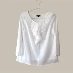 美品　INDIVI ホワイト　ブラウス 36