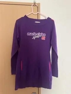 marie claire sport 長袖 ニット パープル