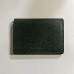 Burberry バーバリー 定期入れ パスケース カードケース グリーン 革
