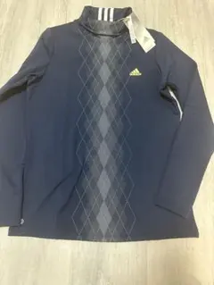 新品アディダスゴルフ L タートルネック　裏起毛　ネイビー　紺色