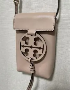 最終値下げ！TORY BURCH トリーバーチ　スマホショルダー　ピンクベージュ