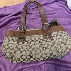 Coach ハンドバッグ ブラウン ベージュ