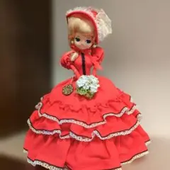 セキグチ 懐かしのセルロイド人形 復興版リボン少女 レトロ 1985年