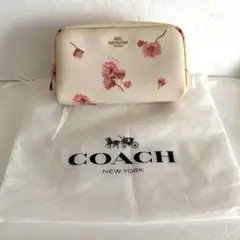 【匿名配送】 COACH コーチ 花柄 ポーチ