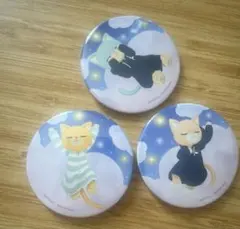 プリンスキャット 缶バッジ3点セット　シトロン 、ロージー 、リラ