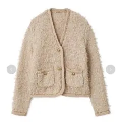 Mila Owen ノーカラージャケット ベージュ 0