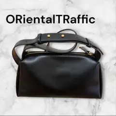 極美品ORientalTRafficブラック ショルダーバッグ 合成皮革