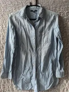 UNIQLO ユニクロ●長袖デニムシャツ Sサイズ●中古N