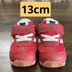 ミキハウス　ダブルB ベビーシューズ レッド　13cm