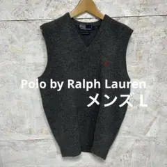 【 6315番】Polo by Ralph Lauren グレー ベスト L