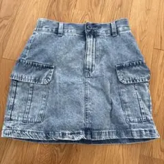 デニム風カーゴスカート（ショートパンツ付き）