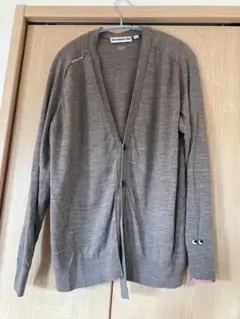UNIQLO アニヤハインドマーチ　コラボ　Lサイズ ブラウンカーディガン