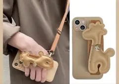 キリンiPhone14 pro max ケース ベージュ