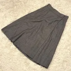 【INED 】人気 ウール混 フレアスカート サイズ9（M相当）