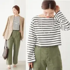 美品★イエナ トラディショナルウェザー ボーダーTシャツ 定11,000円