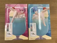 【新品・未開封】Re:ゼロ リゼロ レム/ラム クリームソーダ フィギュア