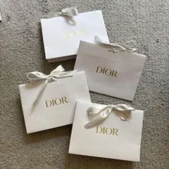 Dior ショップ袋 4枚セット ホワイト