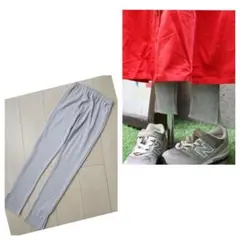 美品150☆【オーシャン&グラウンド】ワッフルスリットレギンス