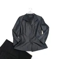 【iCB/アイシービー】長袖ジャケット『11』ブラック　背抜き　シンプル　高級