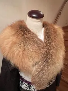 フォックスファー　イエベカラー　ショール　ストール　成人式　振袖　前撮り　後撮り