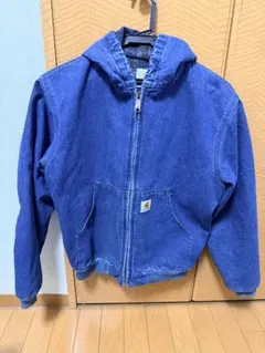 【USA製】カーハート アクティブジャケット デニム L(レディース）男性着用S