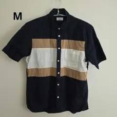 配色デザイン 半袖シャツ Mサイズのサムネイル