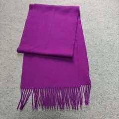 ユニクロ 100%カシミヤ マフラー 紫