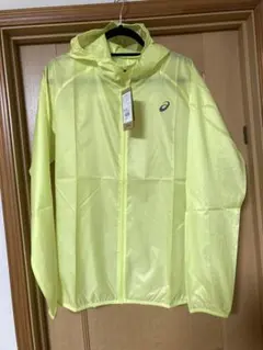 未使用　アシックス　パッカブルライトジャケット　ランニング　パーカー　XL 黄色