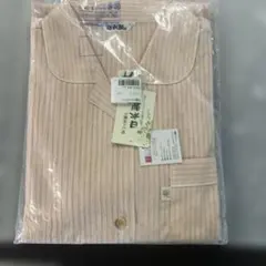 【新品未使用】 近江ちぢみ 日本製パジャマ ペールオレンジ Lサイズ