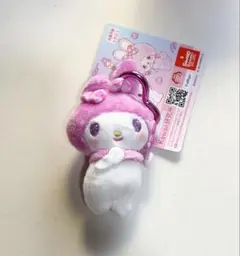 チムたん×マイメロディ おそろいいちごリボンマスコット カラビナ付き マイメロ