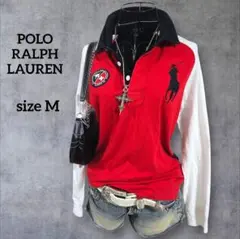 y2k 希少 ポロ ラルフローレン ラガーシャツ ビッグポニー ナンバリング