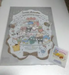 サンリオキャラクターズ50周イベント限定クリアファイル　カード