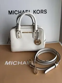 MICHAEL KORS ホワイト ショルダーミニバッグ