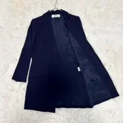 GIVENCHY ジバンシー ウール混 ロングジャケット コート ネイビー 42のサムネイル