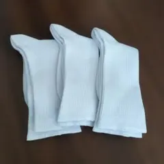 スクールソックス　白　キッズ靴下3足セット