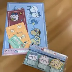 ちいかわ　一番くじ　G賞　メモ用紙、クリアファイルセット