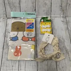 7/27まで値下　新品　miffy ミッフィ　ランチーフ　ヘアバンド　ヘアゴムのサムネイル