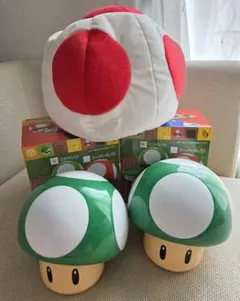 SUPER MARIO キノコ型ランチボックス 2個ピノキオぬいぐるみ帽子のサムネイル