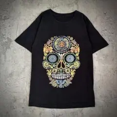 00s~ ヴィンテージTシャツ（S）メキシカンスカルTシャツ＊アートTのサムネイル