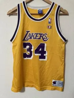 レア　貴重　レイカーズ　チャンピオン　黄色　デッドストック